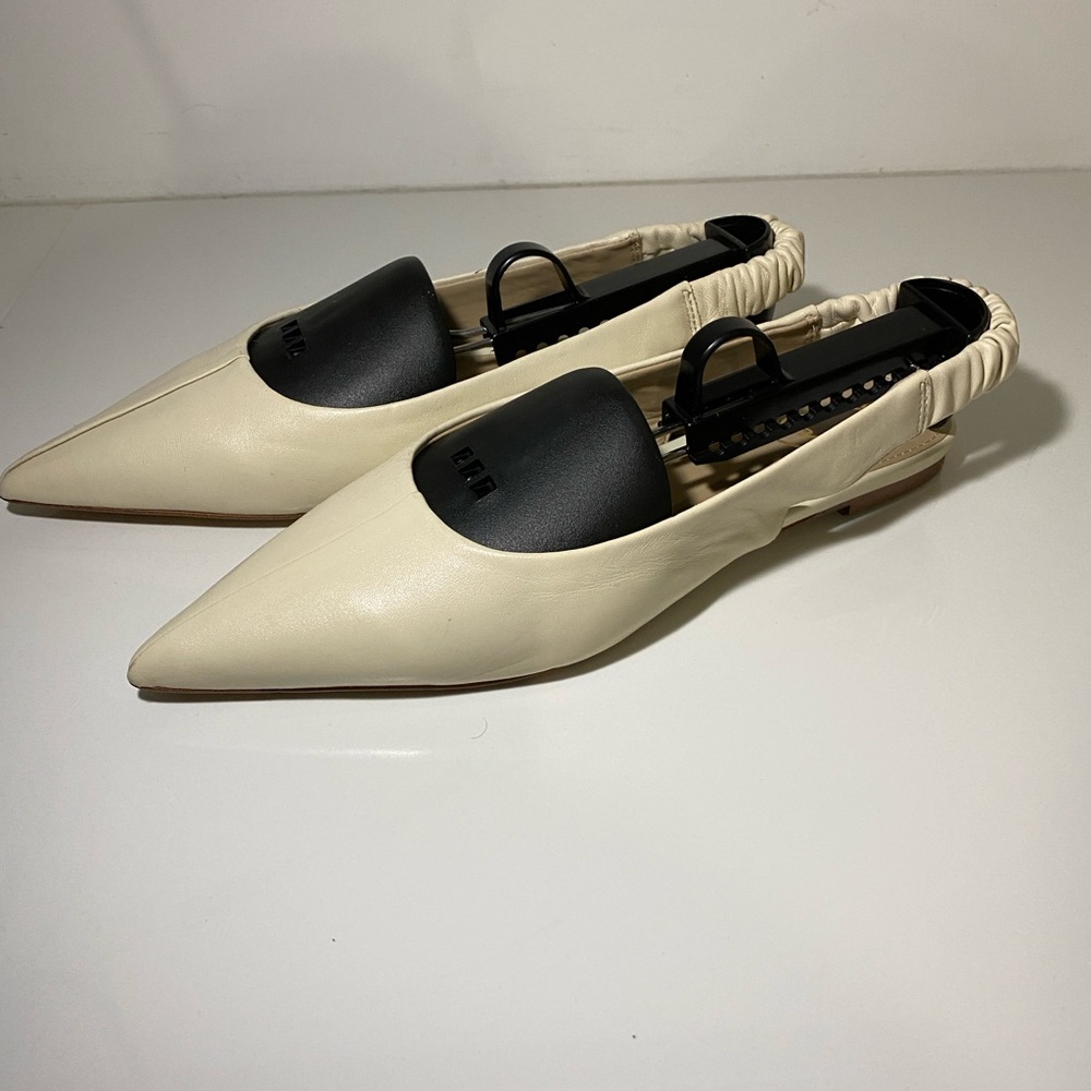 Elegant Cream Slingback Flats